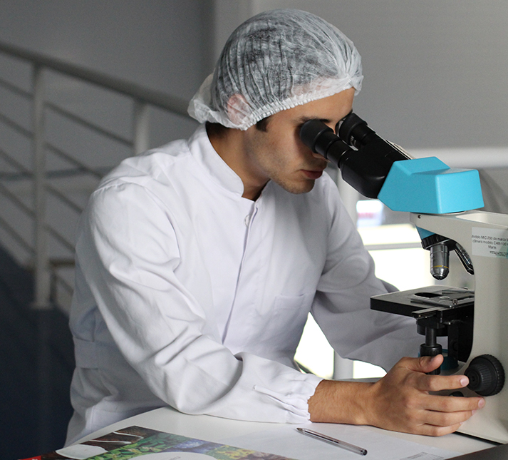 Onderzoeker in het labo